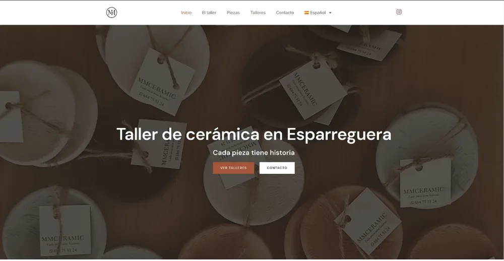 Captura de la web MM Ceramic